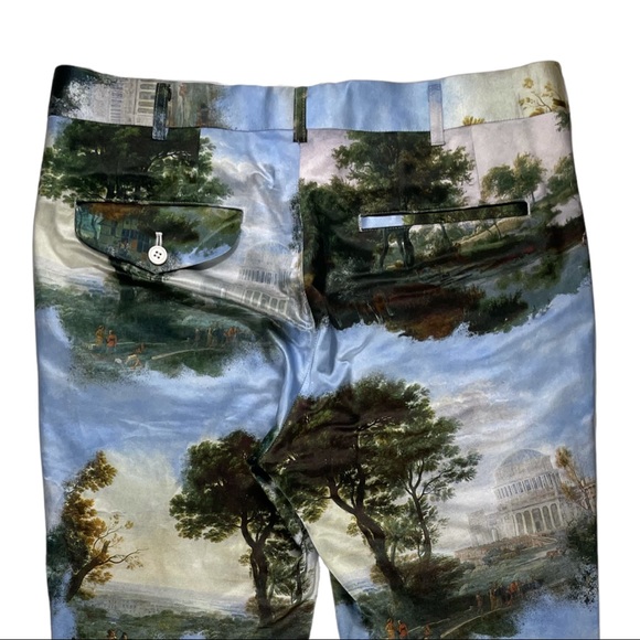 Comme Des Garçons Silk Artwork Trousers - Picture 5 of 9